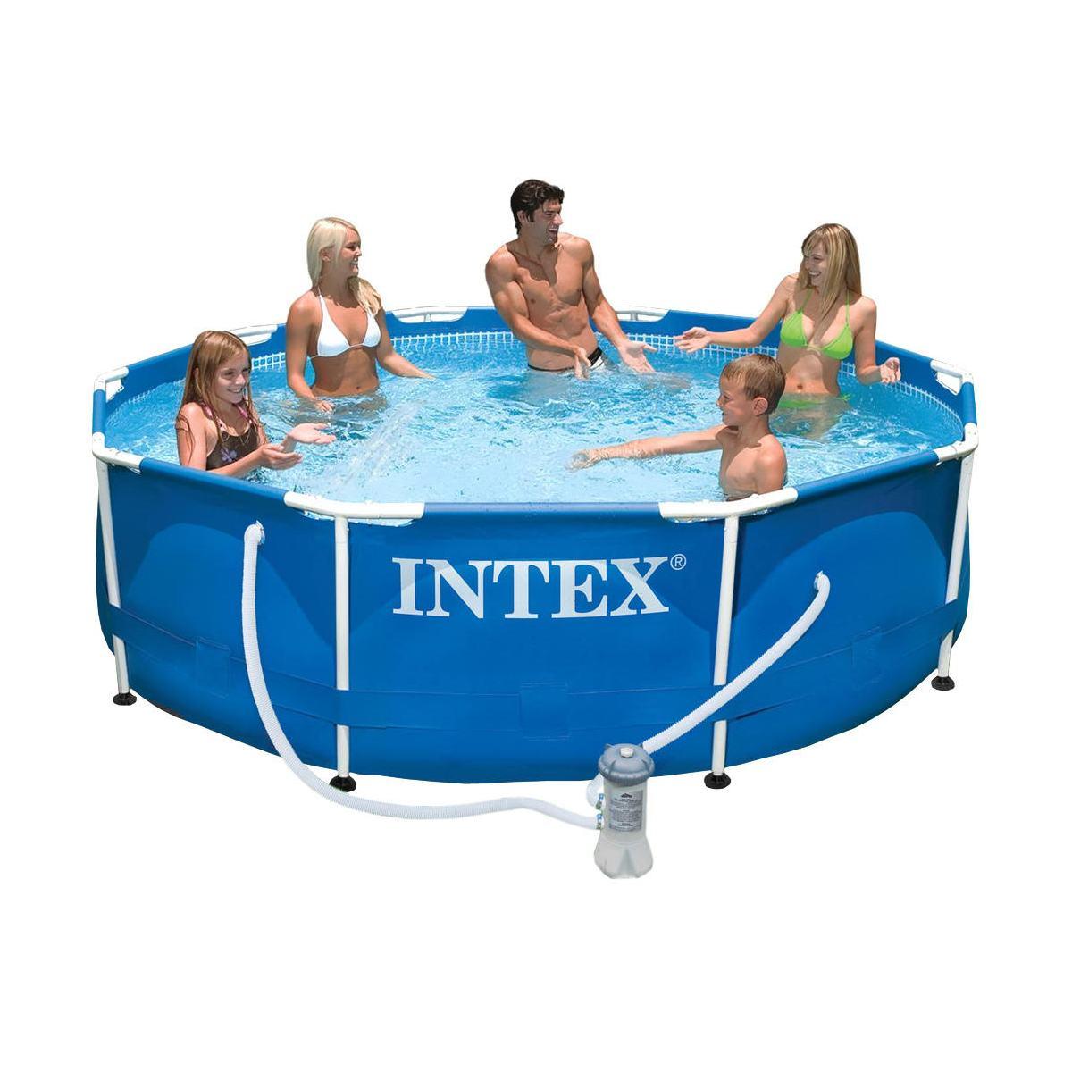 Intex 28202 piscina frame rotonda cm 305x76, pompa filtro