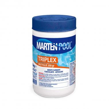 MARTEN Triplex pastiglie 200 - 1kg - Agente clorato a lenta dissoluzione
