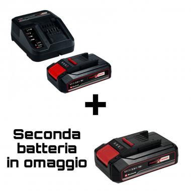 Einhell 2 batterie power-x-change 2,5ah + caricatore - offertissima!