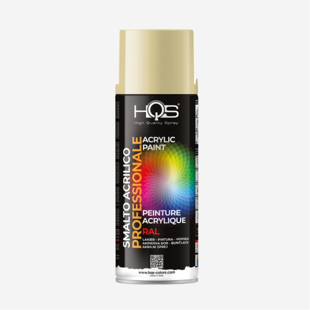 Spray ral 1014 giallo avorio 0,4l - hqs colors