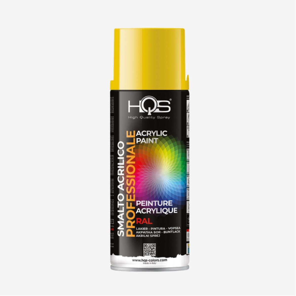 Spray ral 1023 giallo traffico 0,4l - hqs colors