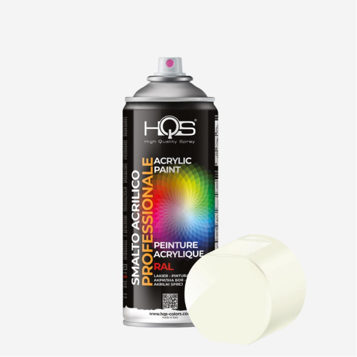 Spray ral 9010 bianco lucido 0,4l - hqs colors