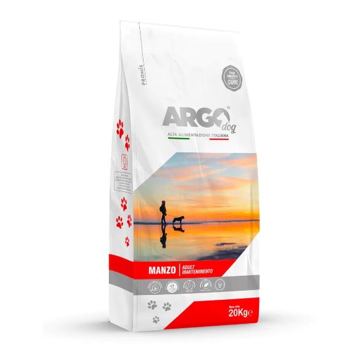 Argo crocchette per cane dry standard mantenimento manzo 20kg