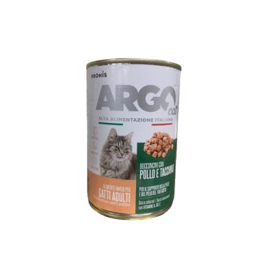 Argo bocconcini di pollo e tacchino per gatto 400gr